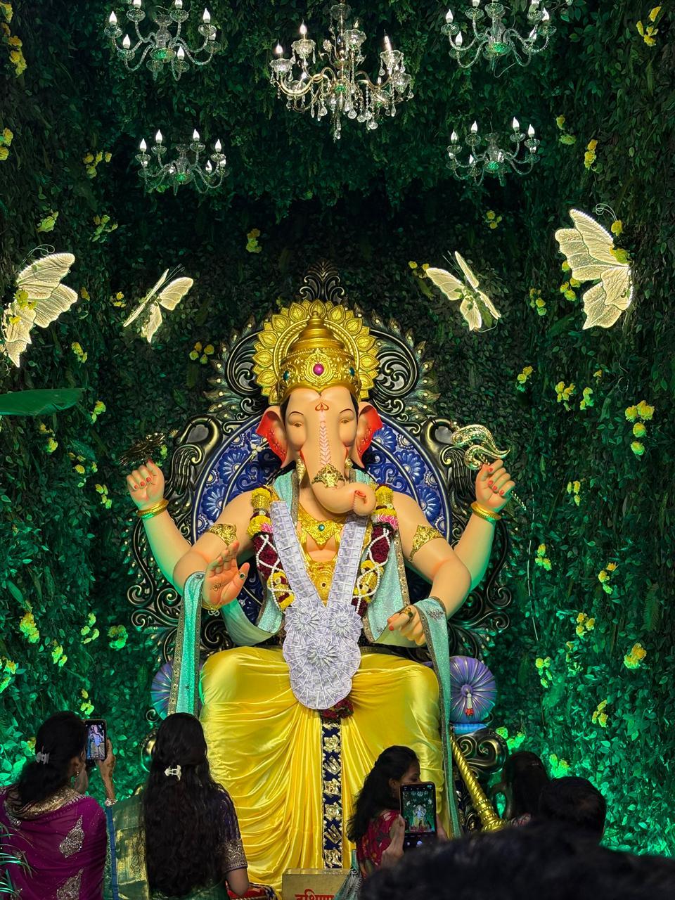 Ganeshotsav & Emerald Backdrop